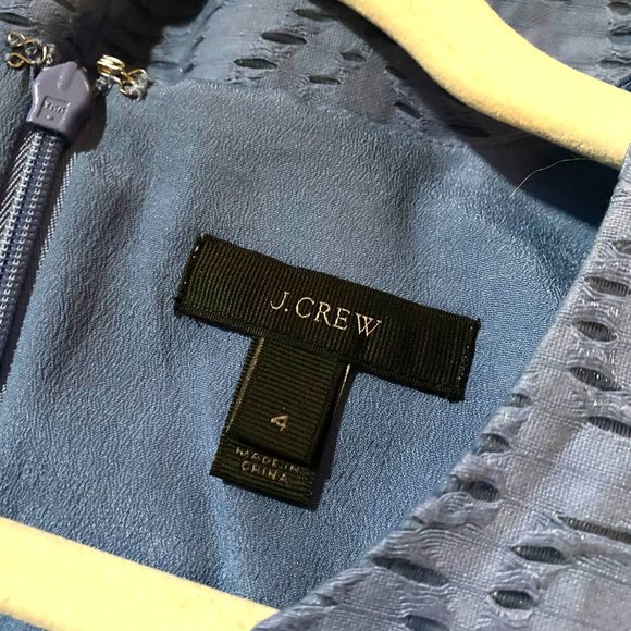 J. Crew Jacquard Eyelet A-Line Dress - Picture 2 of 3